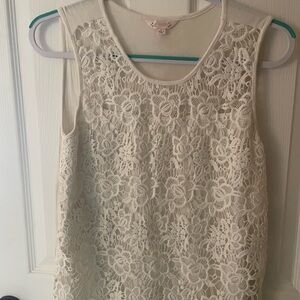 Nannette Ivory Lace Top